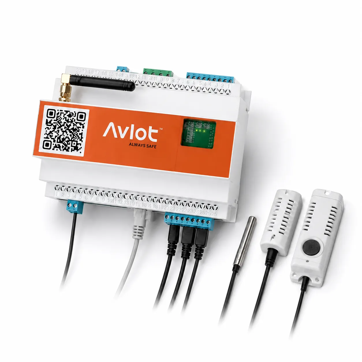 Aviot30 — vista lateral con sondas